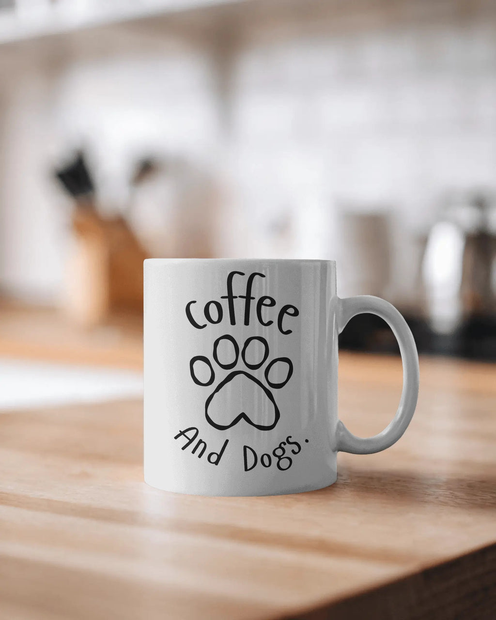 Coffee & Dogs  Ceramic Mug — Cute Dog Lover Coffee Cup (11oz, 15oz)