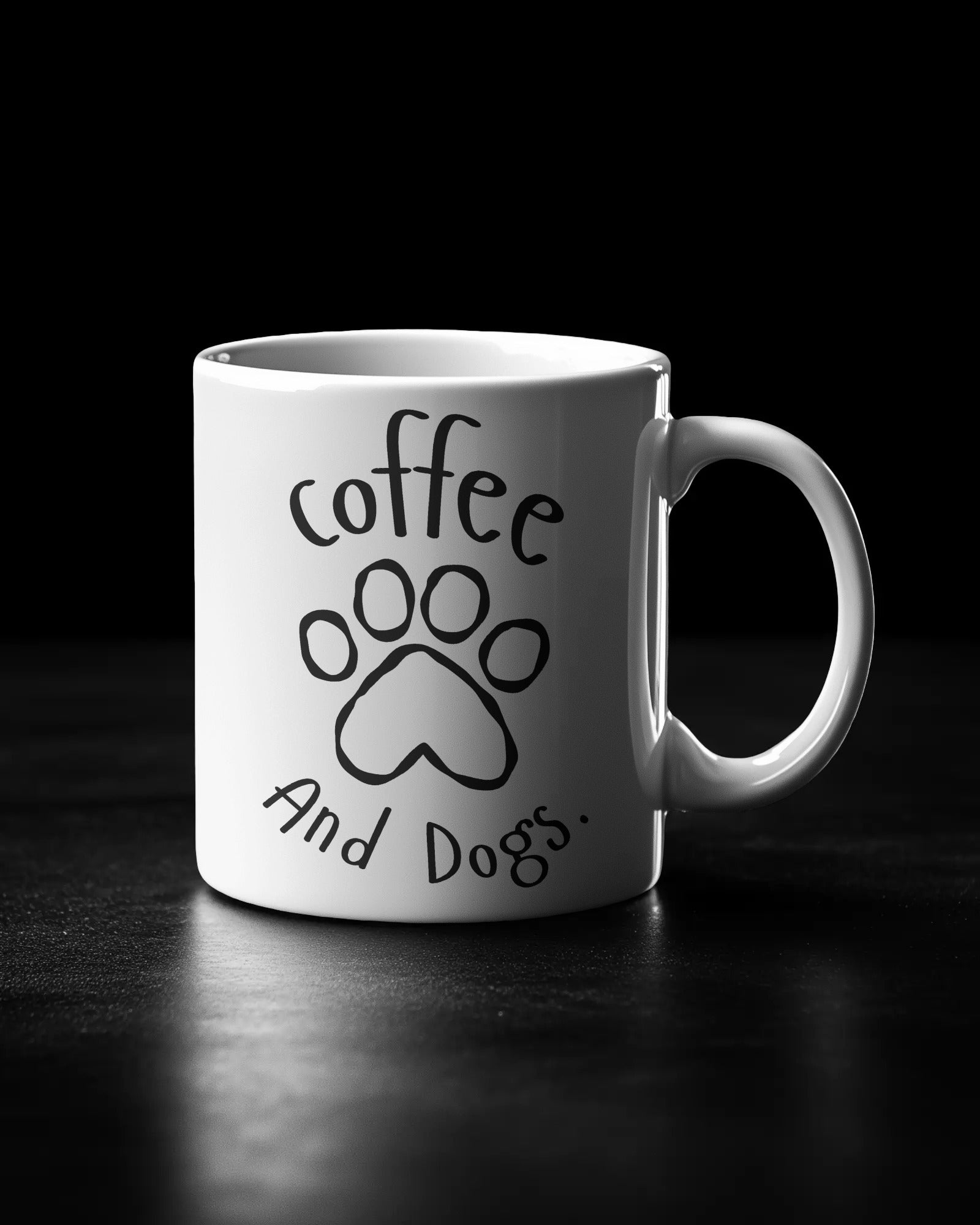 Coffee & Dogs  Ceramic Mug — Cute Dog Lover Coffee Cup (11oz, 15oz)